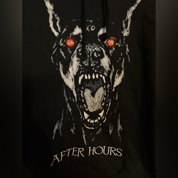 The Weeknd - AFTER HOURS DOG PULLOVER HOOD. Official XO Product. Medium *RARE* - Picture 2 of 4